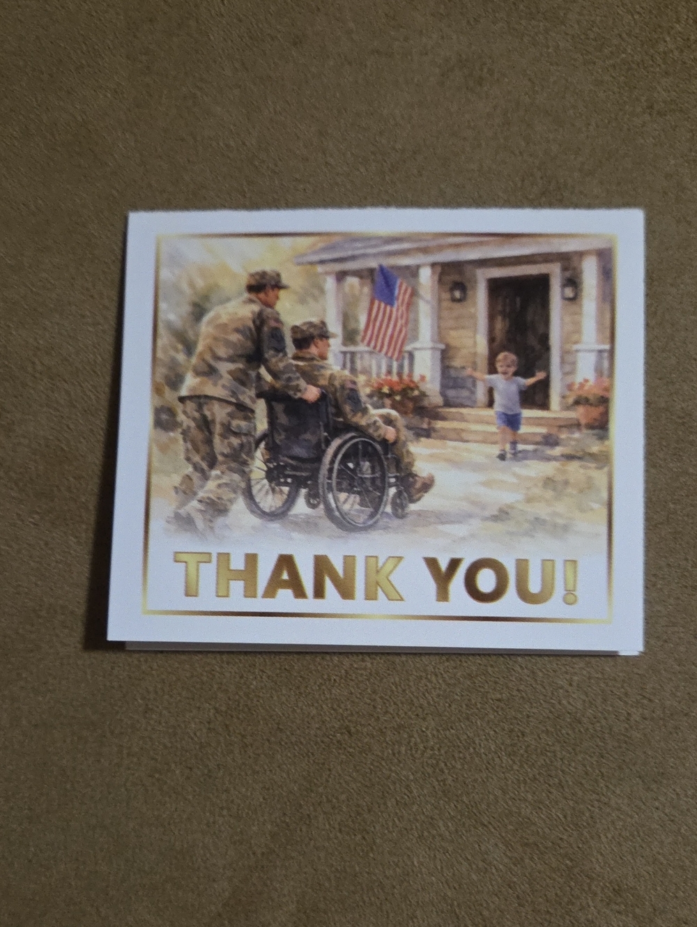 Thank You Veteran Greeting Card